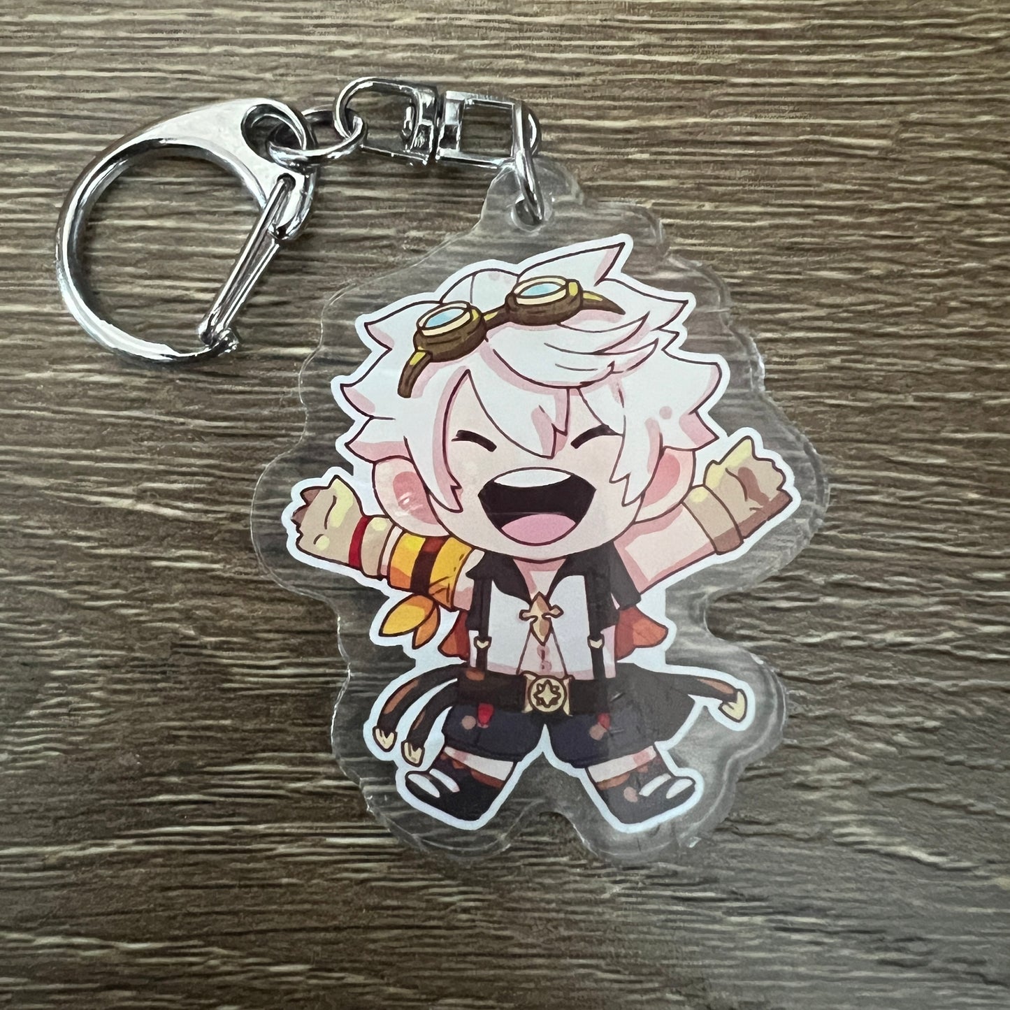 Genshin Impact Bennett Chibi Acrylic Charm Keychain Accessory #AC180