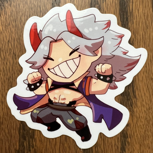 Genshin Impact Arataki Itto Stickers - Die Cut