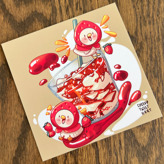 Strawberry Taho Art Prints - Patreon Limited Edition 24 Apr #AP1034
