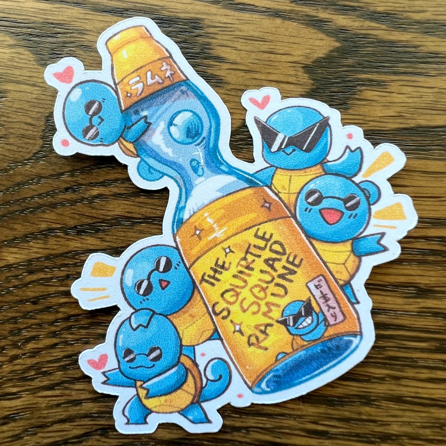 PKMN Anime Squirchan Soda Stickers - Die Cut