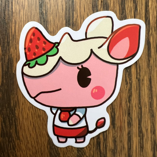 ACNH Merengue Game Rhino Stickers - Die Cut