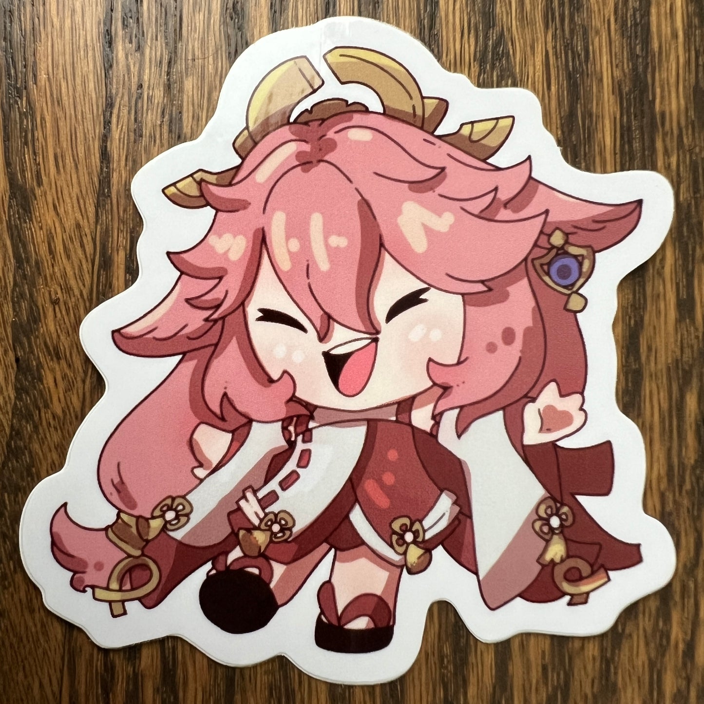 Genshin Impact Yae Miko Stickers - Die Cut