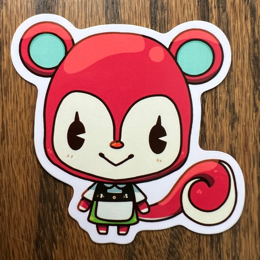 ACNH Poppy Game Squirrel Stickers - Die Cut