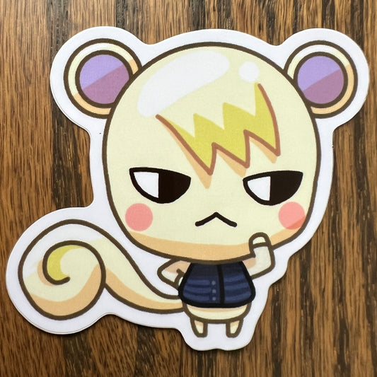 ACNH Marshal Game Squirrel Stickers - Die Cut