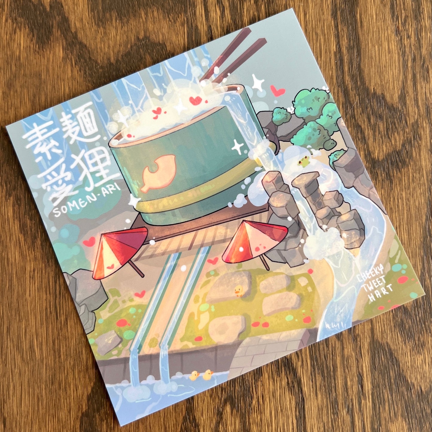 Somen Ari Tanuki Art Prints - Patreon Limited Edition 23 May #AP1023