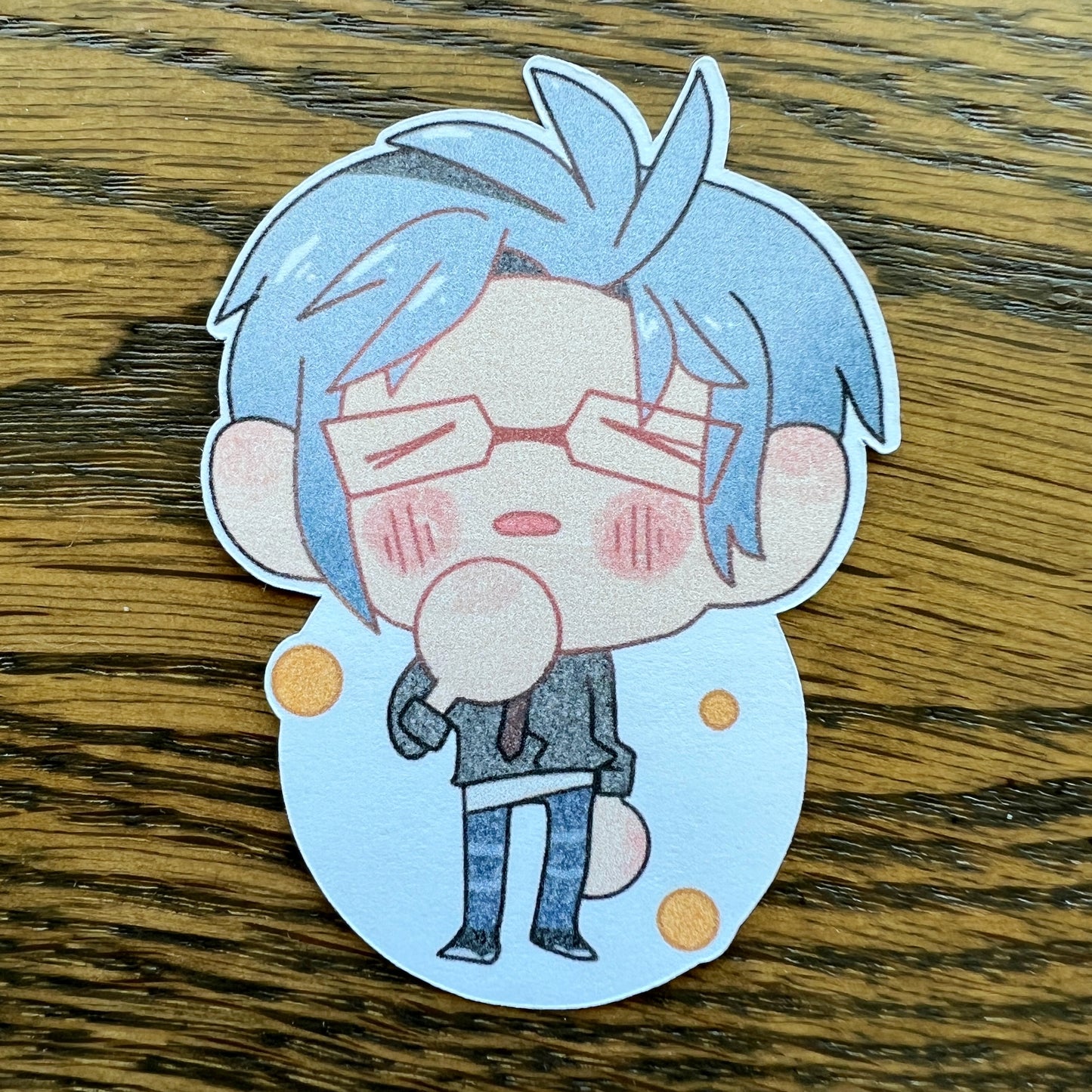 NJSJ Vtuber Chibi Hex Stickers - Die Cut