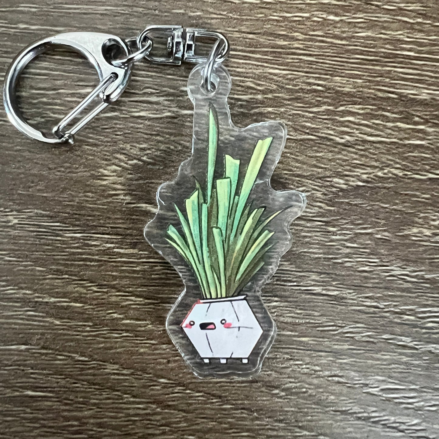 PotHead Lemongrass Plant Acrylic Charm Keychain Accessory #AC167
