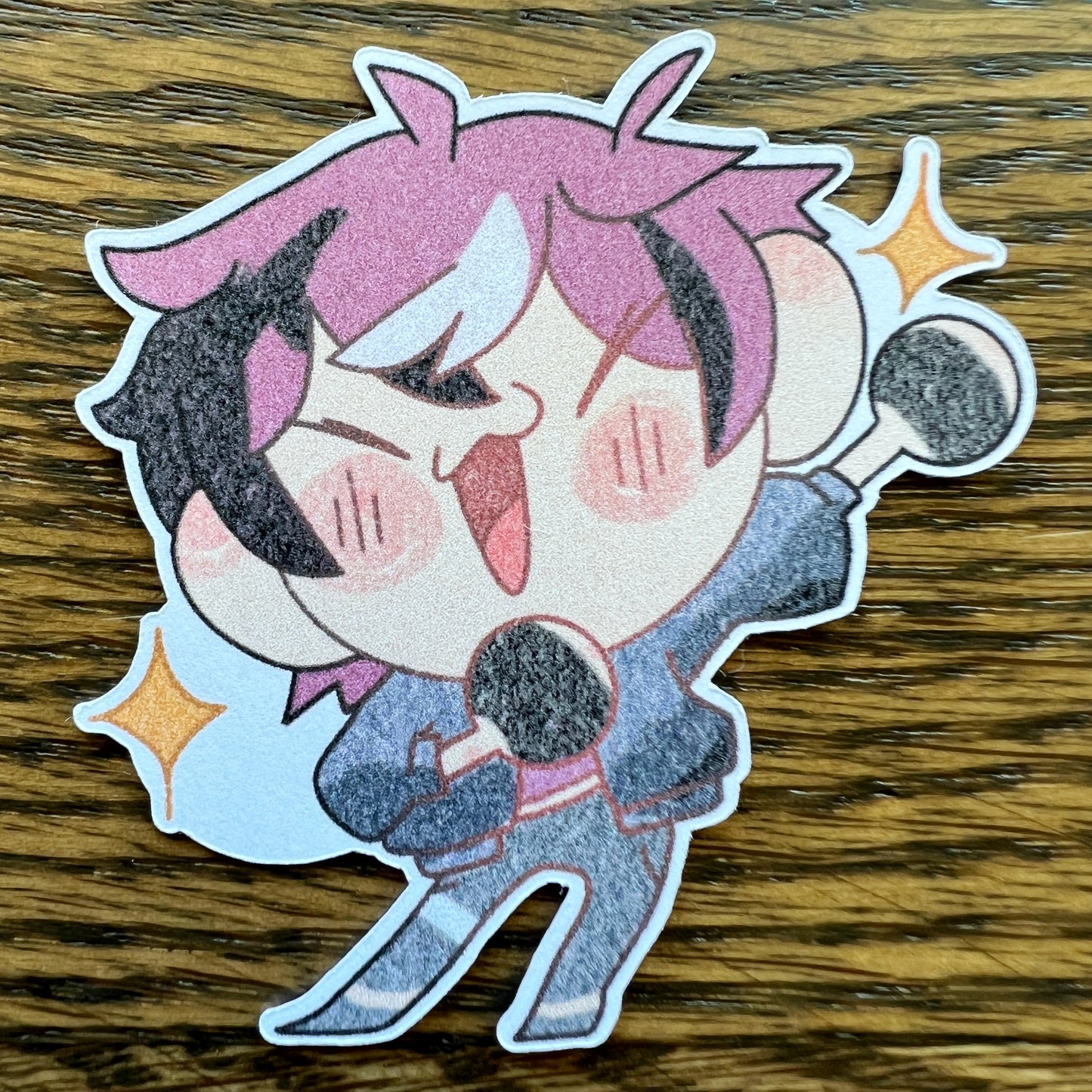 NJSJ Vtuber Chibi Doppio Stickers - Die Cut