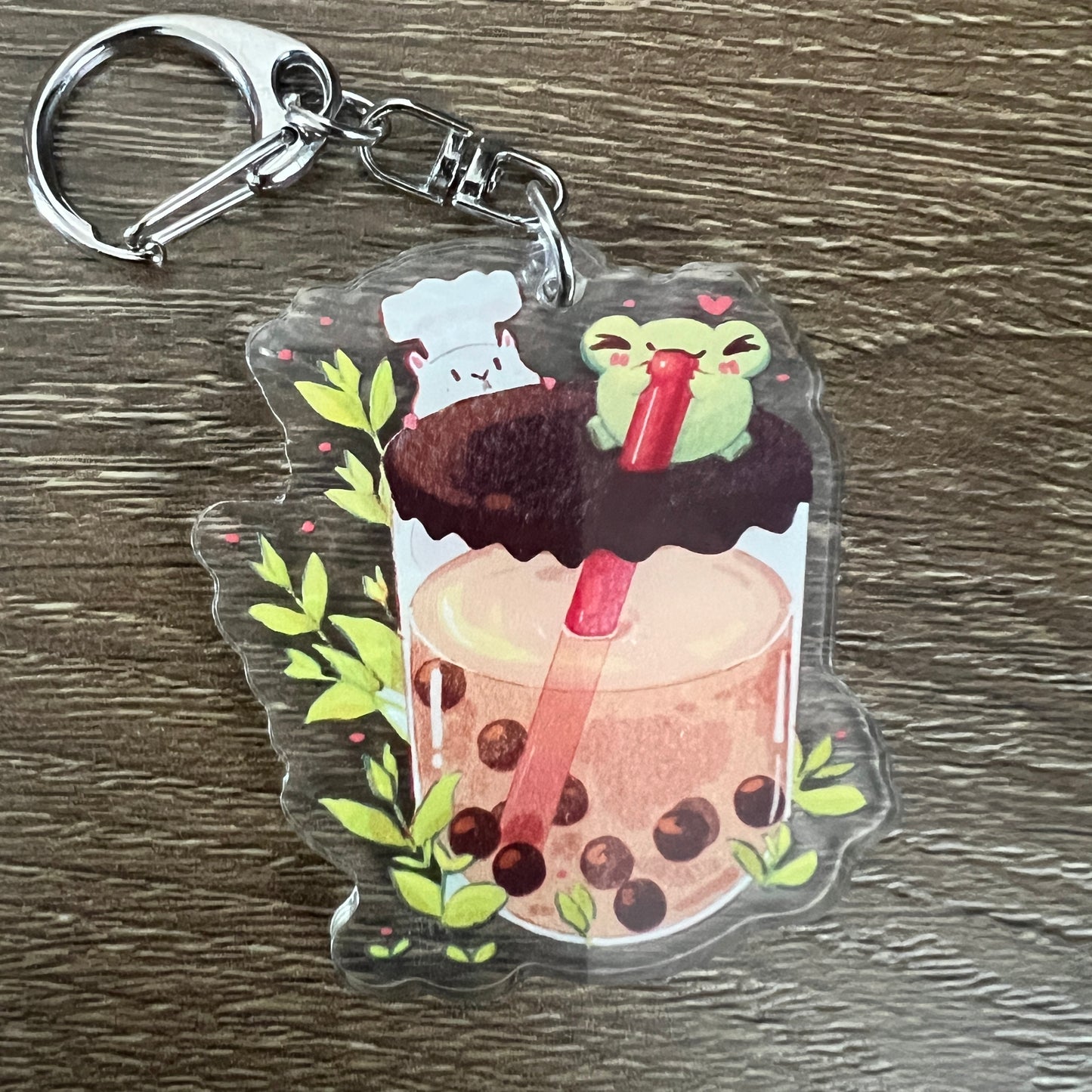 Boba Food Acrylic Charm Keychain Accessory #AC142