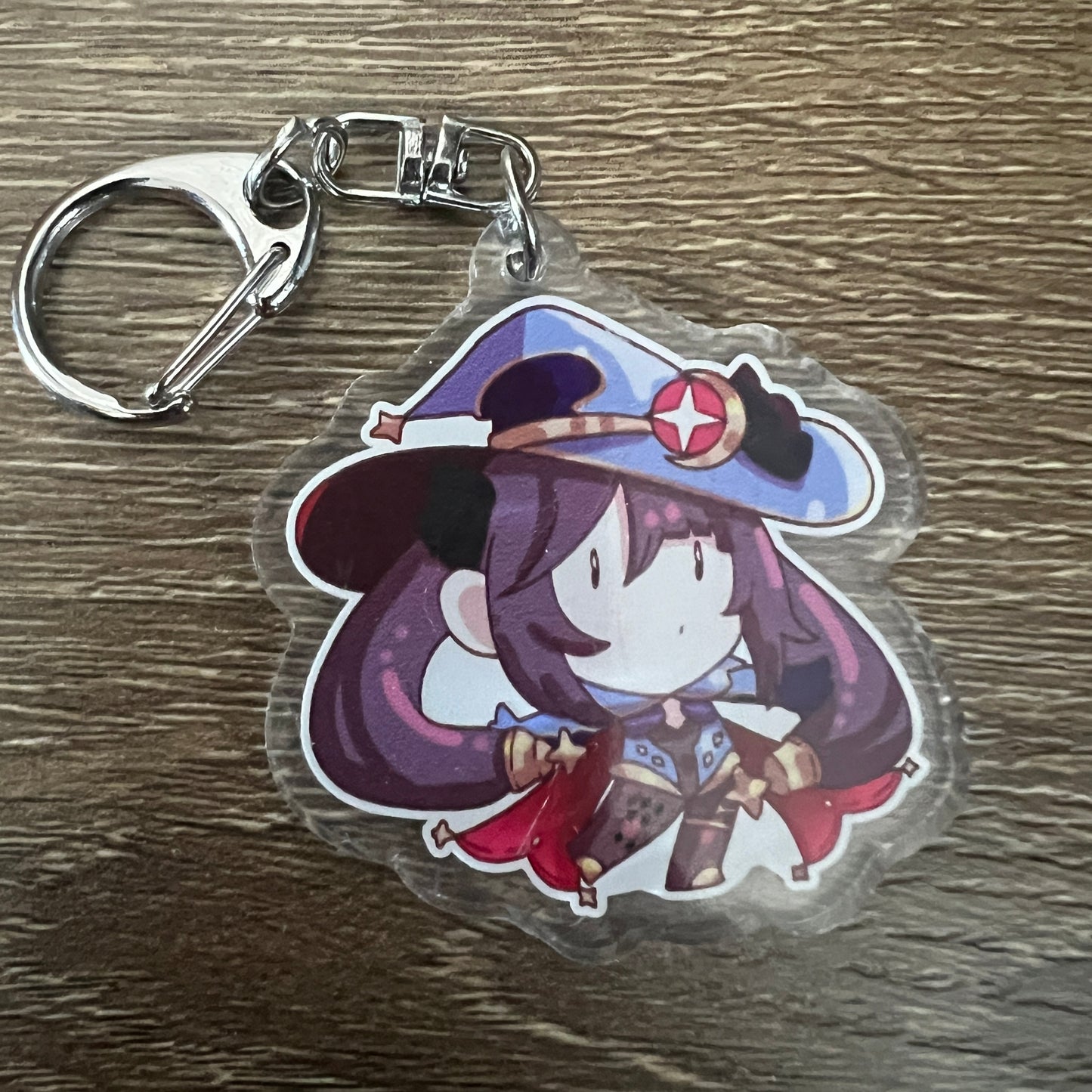 Genshin Impact Mona Chibi Acrylic Charm Keychain Accessory #AC193