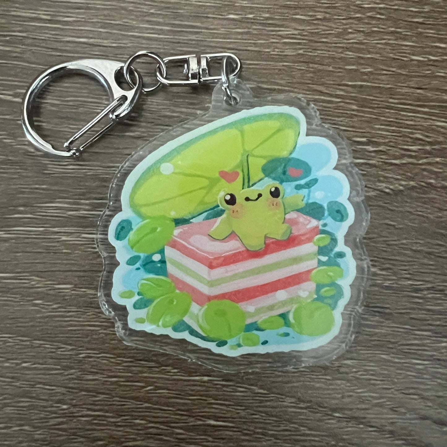 Kuih Lapis Mochi Food Acrylic Charm Keychain Accessory #AC146