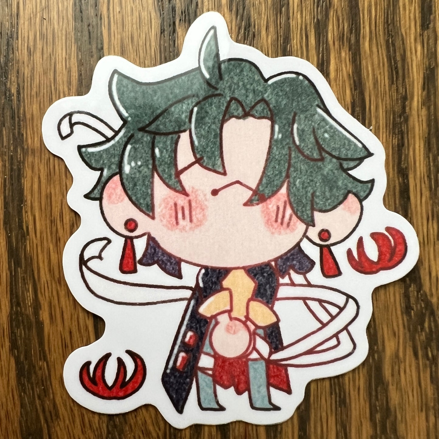 Honkai Star Rail Blade Chibi Stickers - Die Cut