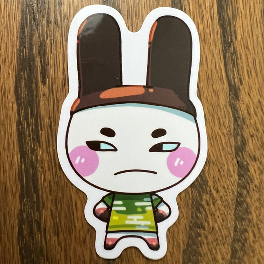 ACNH Genji Game Bunny Rabbit Stickers - Die Cut