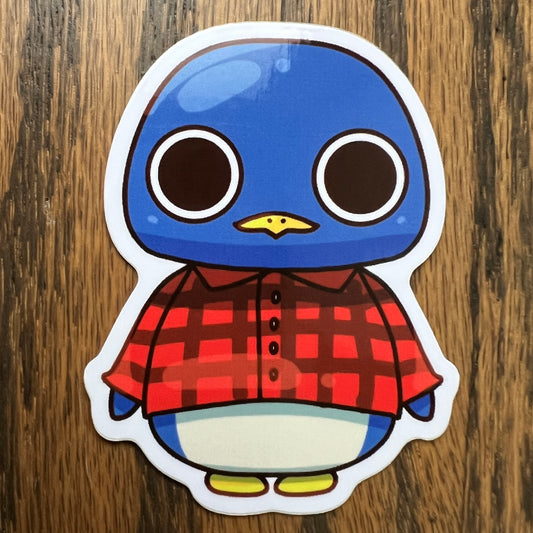 ACNH Roald Game Penguin Stickers - Die Cut