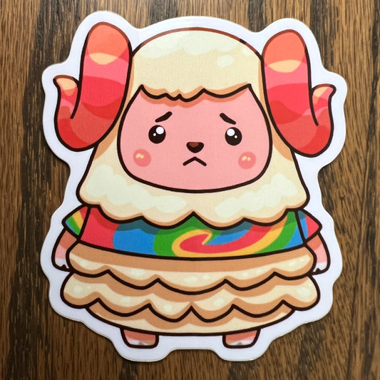 ACNH Dom Game Sheep Stickers - Die Cut