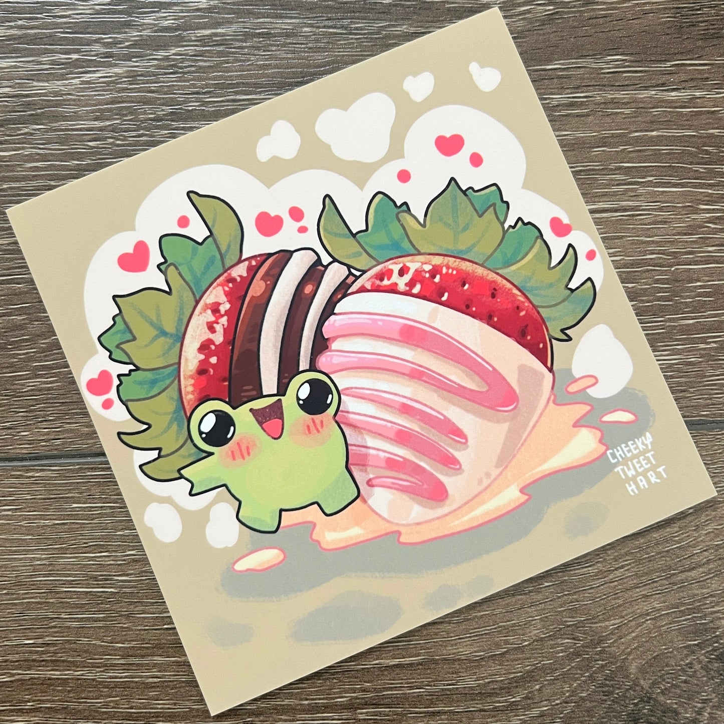 Double Chocolate Strawberry Art Prints #AP176