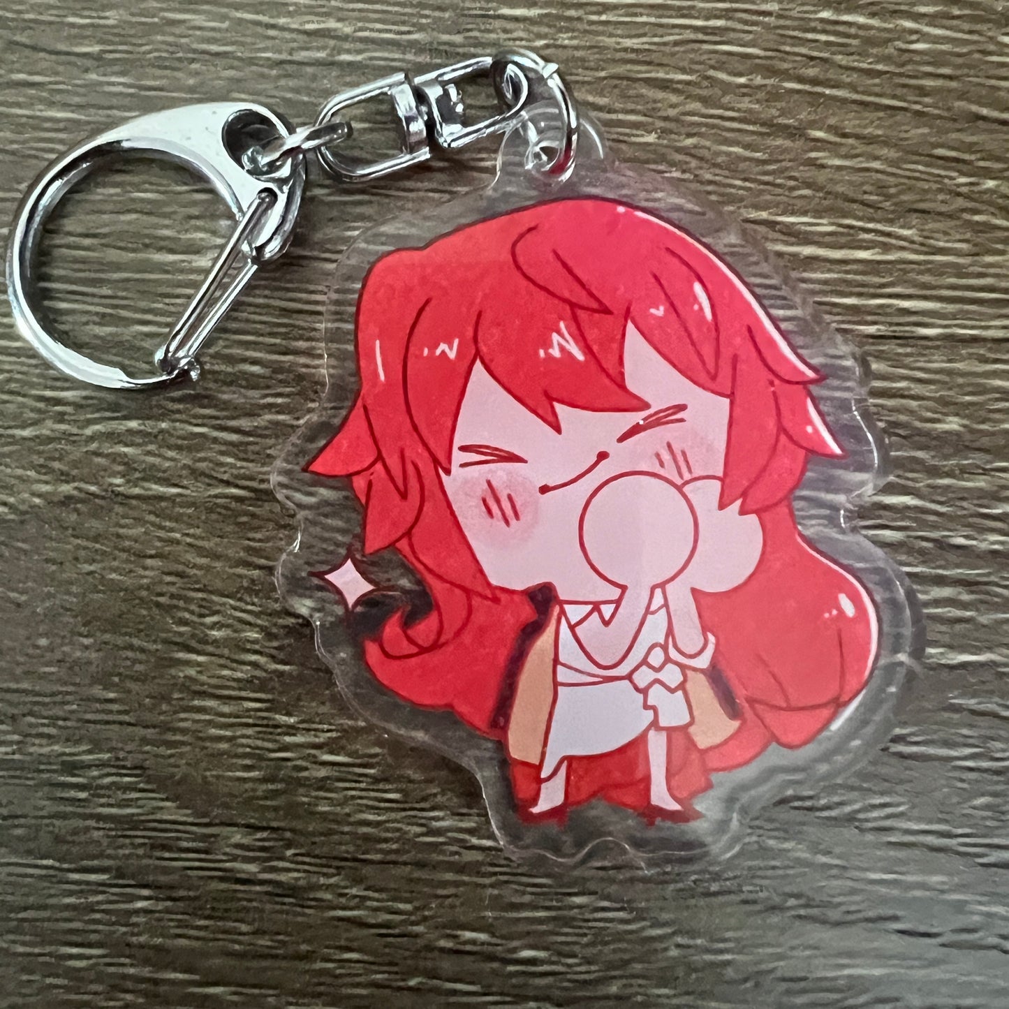 Honkai Star Rail Himeko Chibi Acrylic Charm Keychain Accessory #AC110
