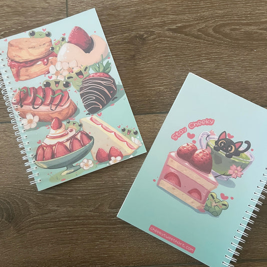 Strawberry Ribbert Frog Reusable Sticker Book #SB001