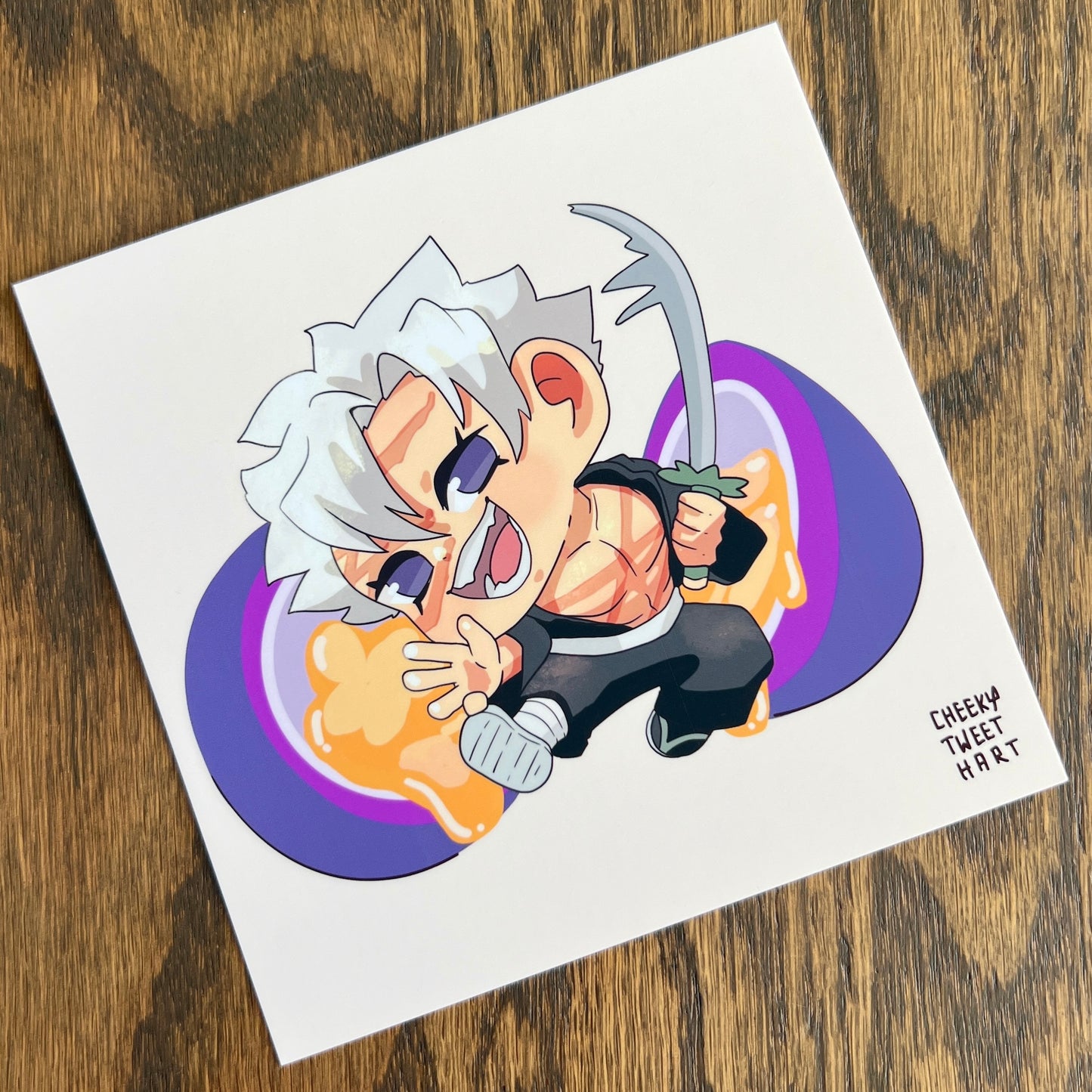 DS KNY Anime Chibi Sanechan Passion Fruit Slayer Art Prints - Shinazugawa #AP300