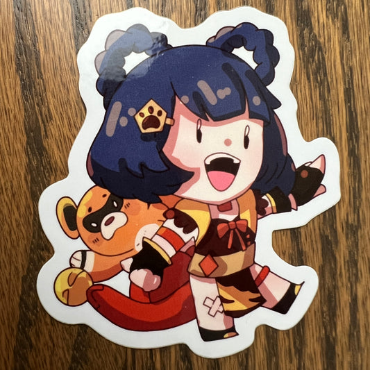 Genshin Impact Xiangling Stickers - Die Cut