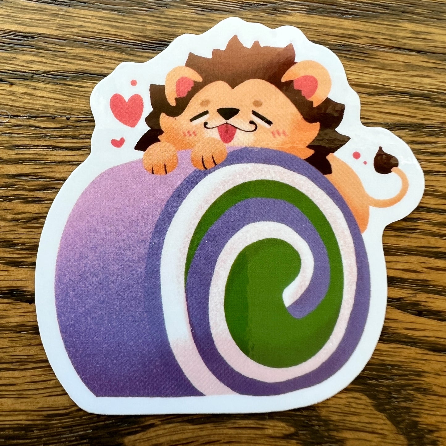 Pride Lion Gender Roll Cake Genderqueer Stickers - Die Cut