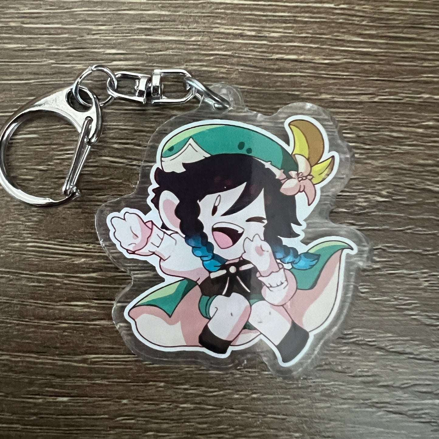 Genshin Impact Venti Chibi Acrylic Charm Keychain Accessory #AC205