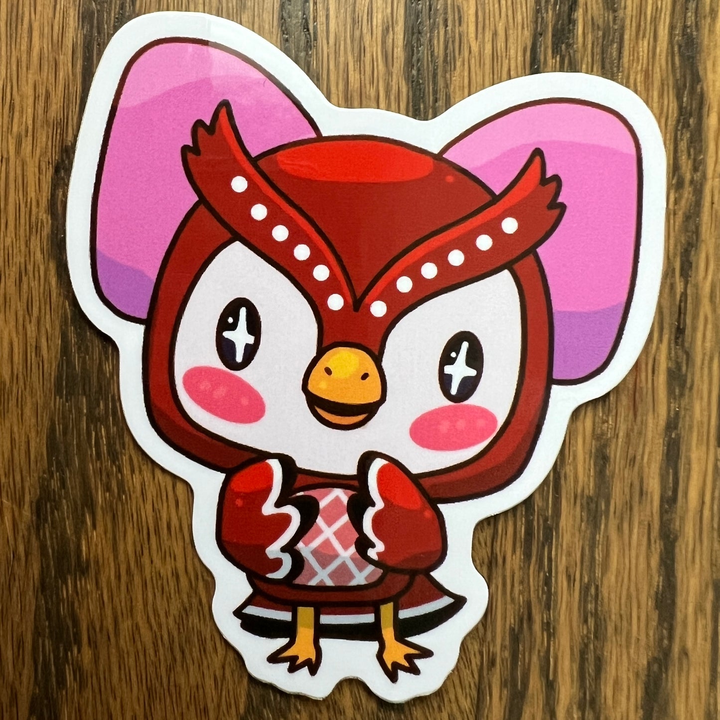 ACNH Celeste Game Owl Stickers - Die Cut
