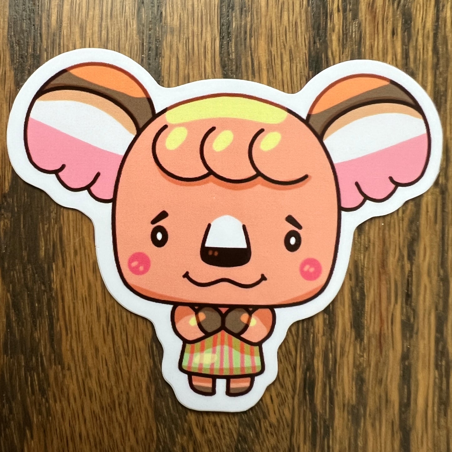 ACNH Melba Game Koala Stickers - Die Cut