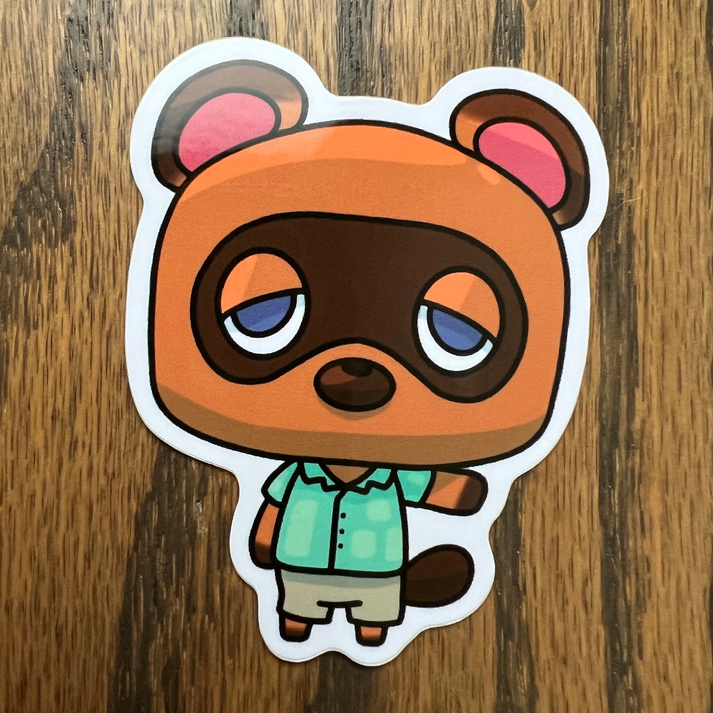 ACNH Tom Nook Tanuki Stickers - Die Cut