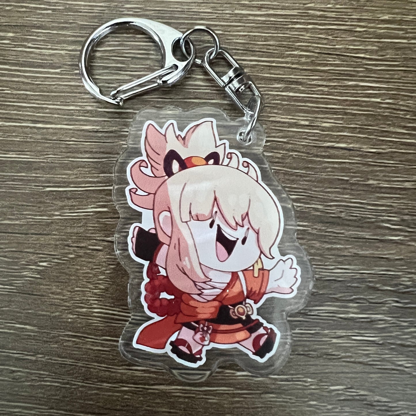 Genshin Impact Yoimiya Chibi Acrylic Charm Keychain Accessory #AC210