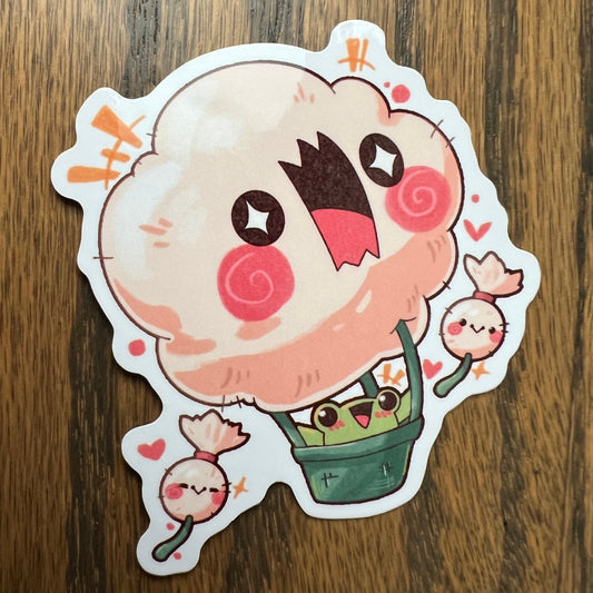 Big Puff Dandy Plant Stickers - Die Cut