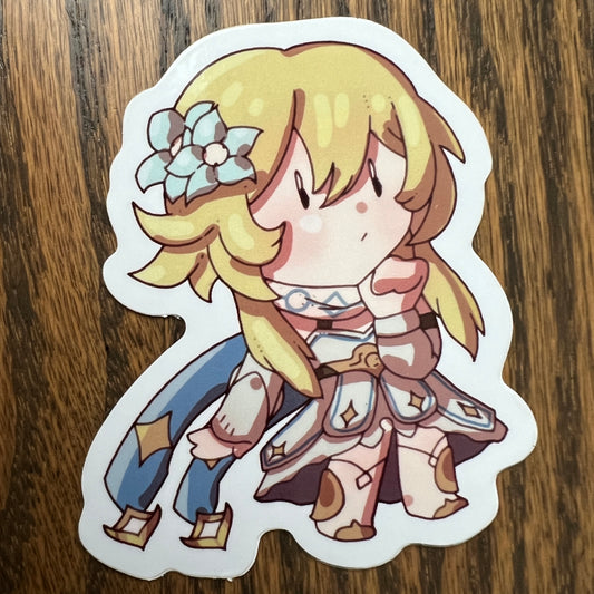 Genshin Impact Traveler Lumine Stickers - Die Cut