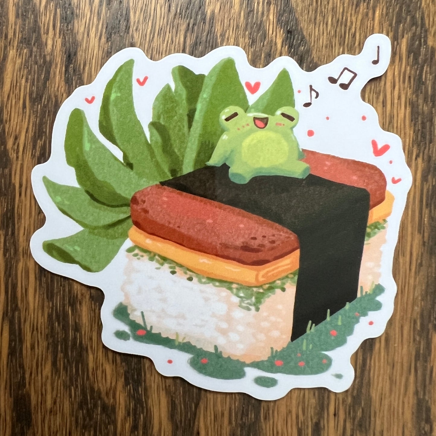 Musubi Ribbert Frog Stickers - Die Cut
