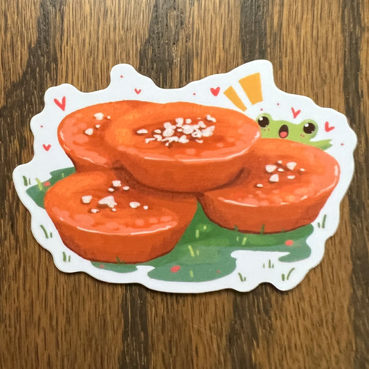 Ribbert Frog Kutsinta Food Stickers - Die Cut