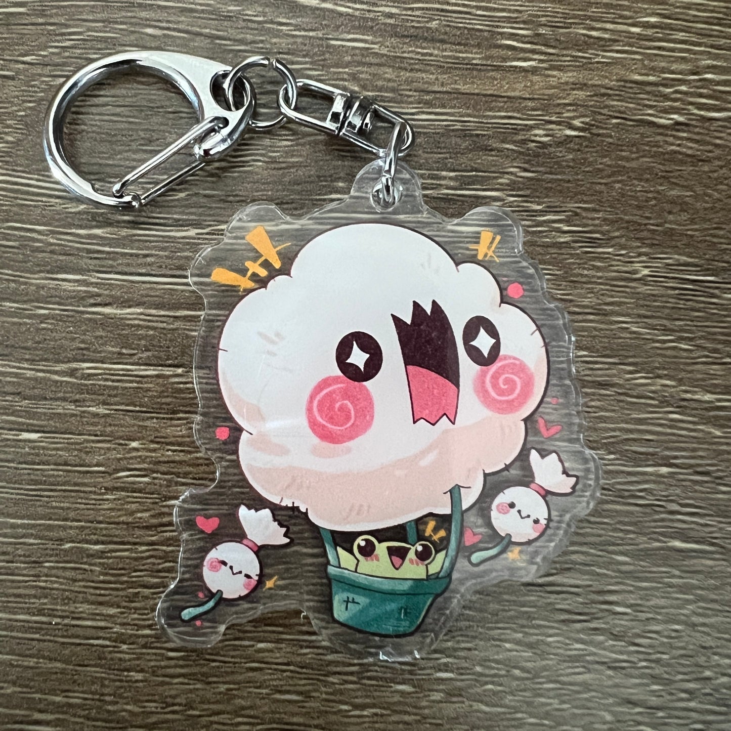 Big Puff Dandy Acrylic Charm Keychain Accessory #AC155