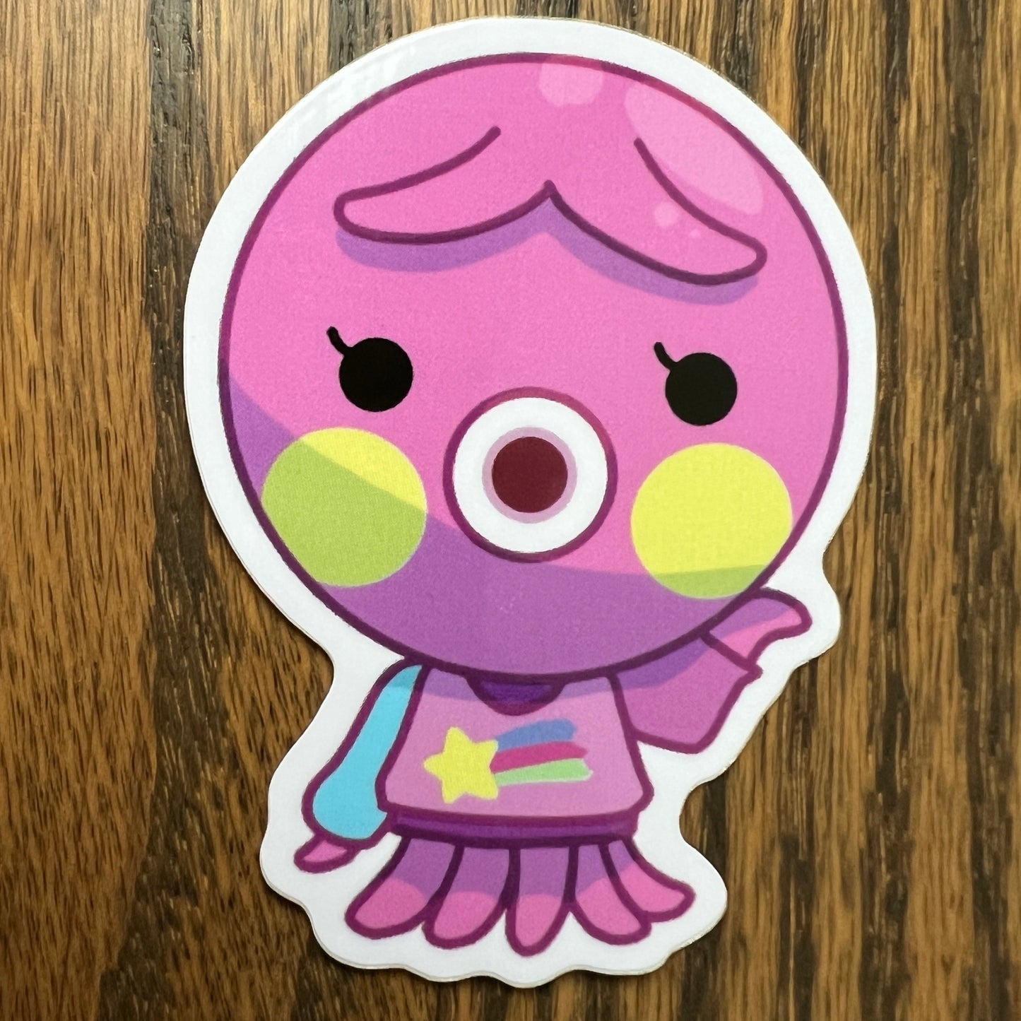 ACNH Marina Game Octopus Stickers - Die Cut