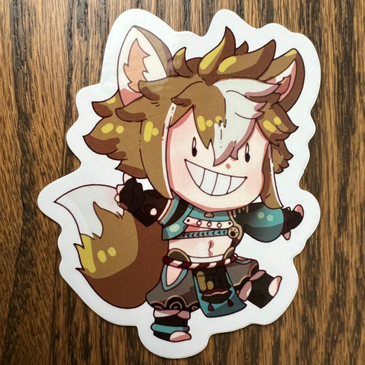 Genshin Impact Gorou Stickers - Die Cut