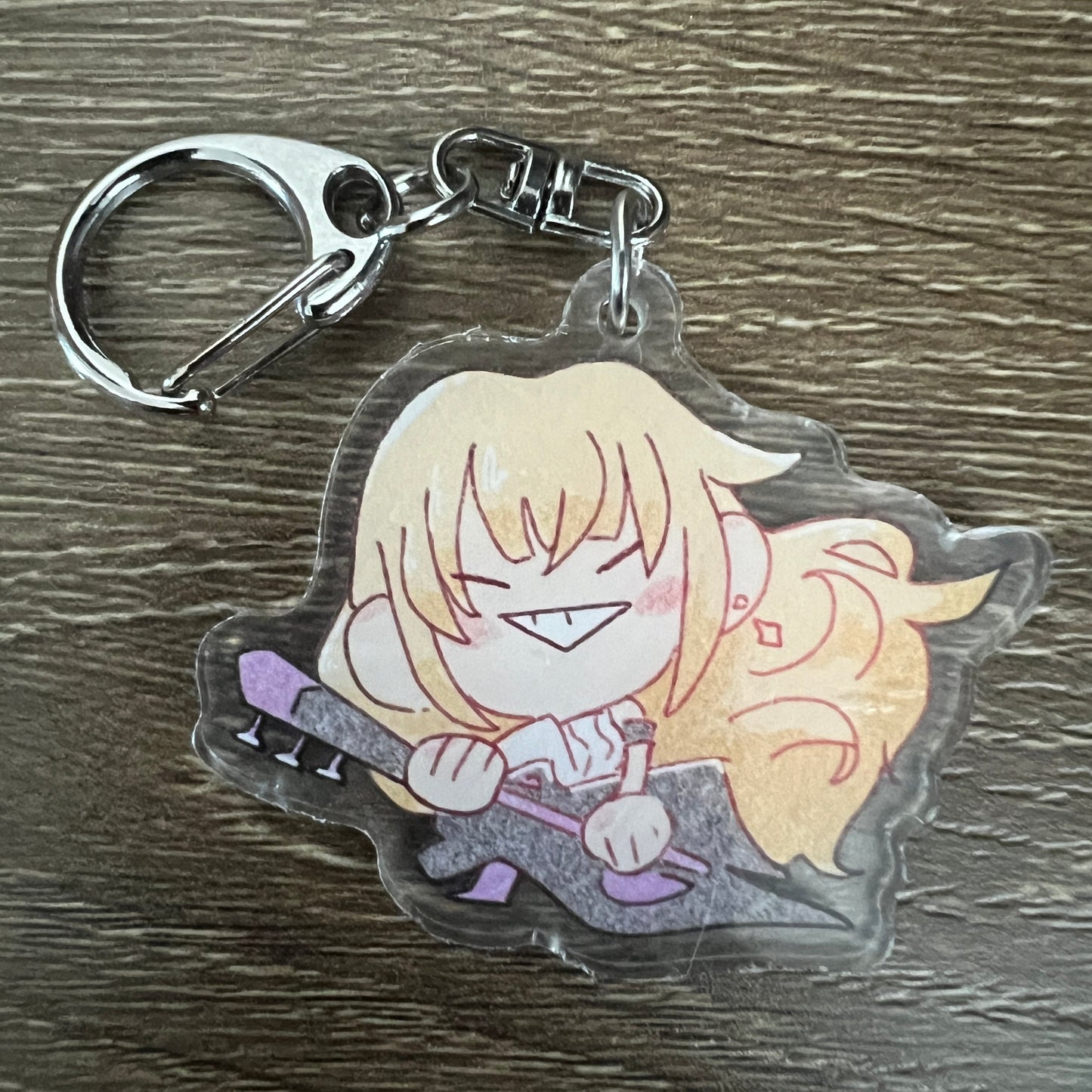 Honkai Star Rail Serval Chibi Acrylic Charm Keychain Accessory #AC123