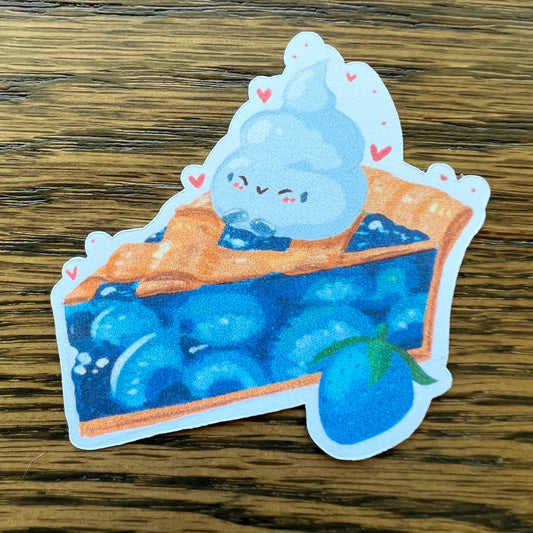 PKMN Anime Rawst Berry Blueberry Pie Stickers - Die Cut