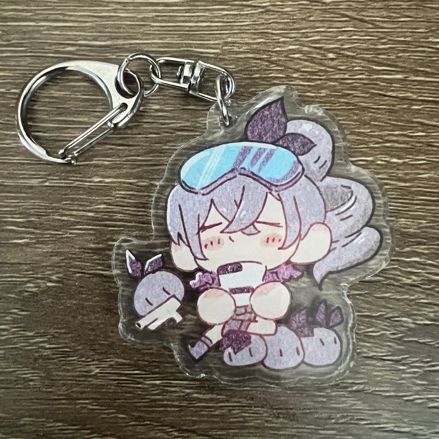Honkai Star Rail Silver Wolf Chibi Acrylic Charm Keychain Accessory #AC124