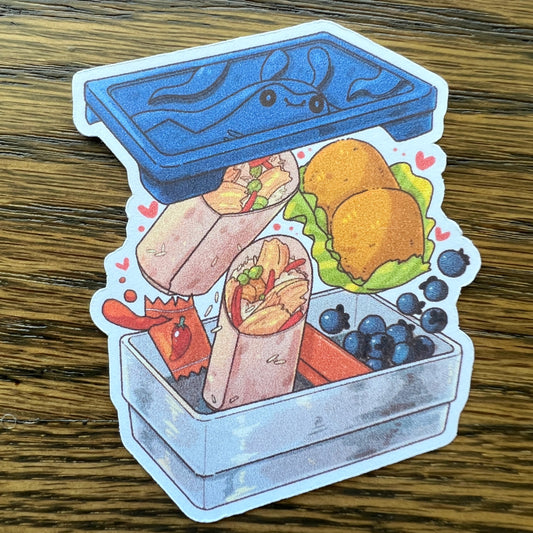 PKMN Anime Mantachan Bento Box Stickers - Die Cut