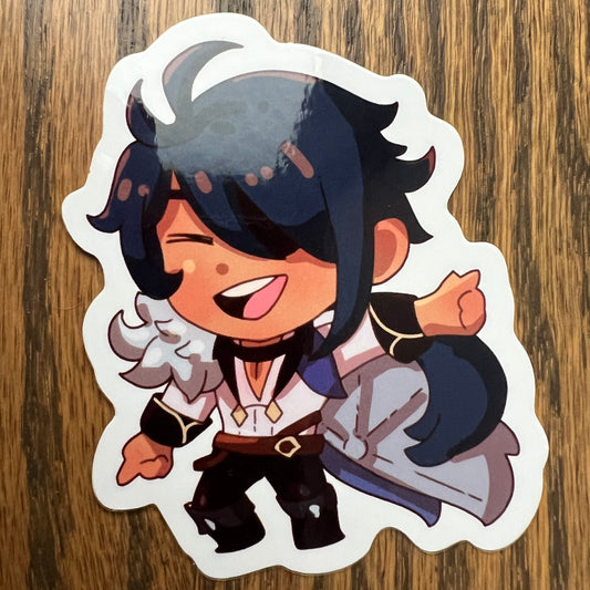 Genshin Impact Kaeya Stickers - Die Cut