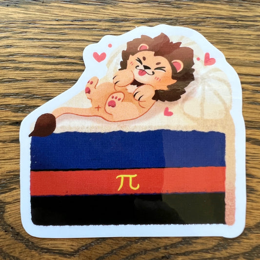Pride Lion Orientation Layer Cake Polyamory Stickers - Die Cut