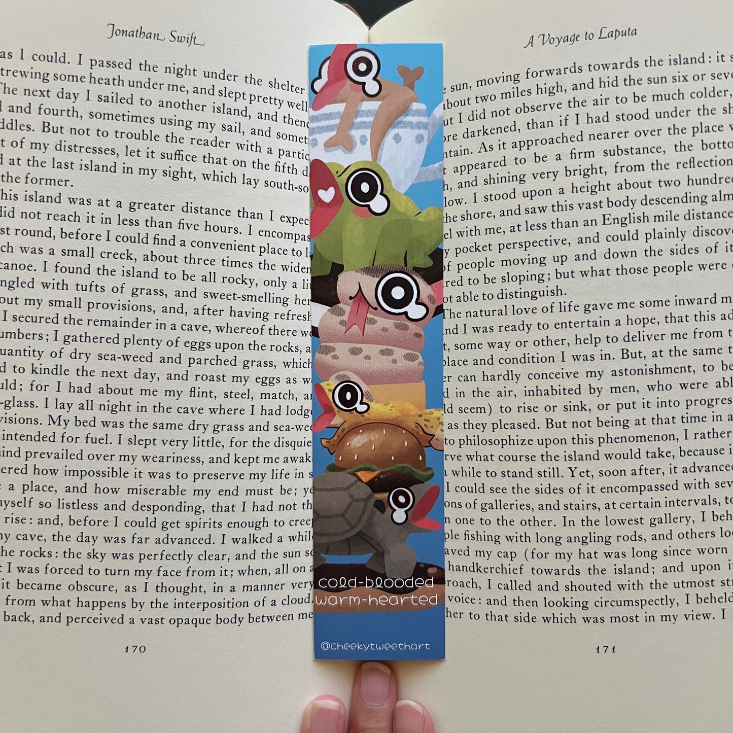 Animal Gecko, Frog, Snake, Lizard, Tortoise Bookmark #B013