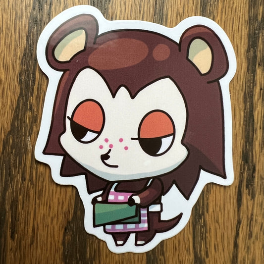 ACNH Sable Game Hedgehog Stickers - Die Cut