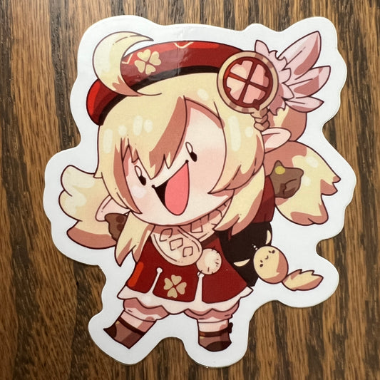 Genshin Impact Klee Stickers - Die Cut