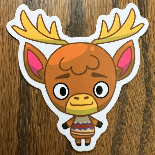 ACNH Erik Game Deer Stickers - Die Cut