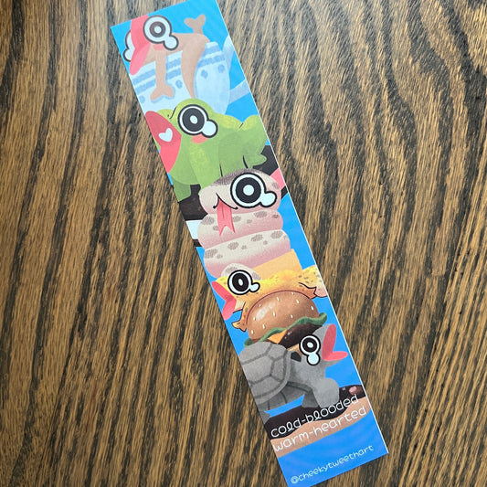 Animal Gecko, Frog, Snake, Lizard, Tortoise Bookmark #B013