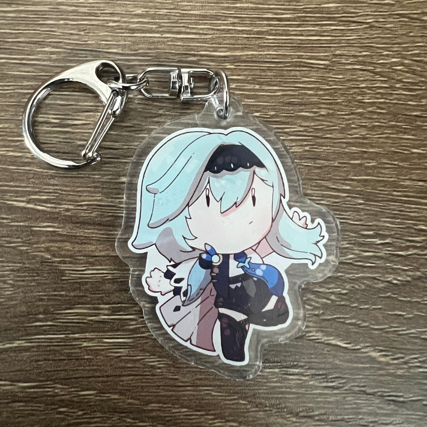 Genshin Impact Eula Chibi Acrylic Charm Keychain Accessory #AC184