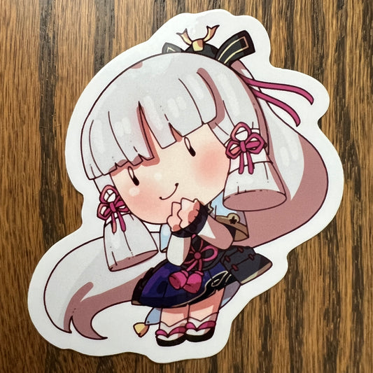 Genshin Impact Kamisato Ayaka Stickers - Die Cut